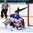 KAMLOOPS, BC - APRIL 4: Russia's Nadezhda Morozova #1 makes a pad save against Russia during bronze medal game action at the 2016 IIHF Ice Hockey Women's World Championship. (Photo by Matt Zambonin/HHOF-IIHF Images)

